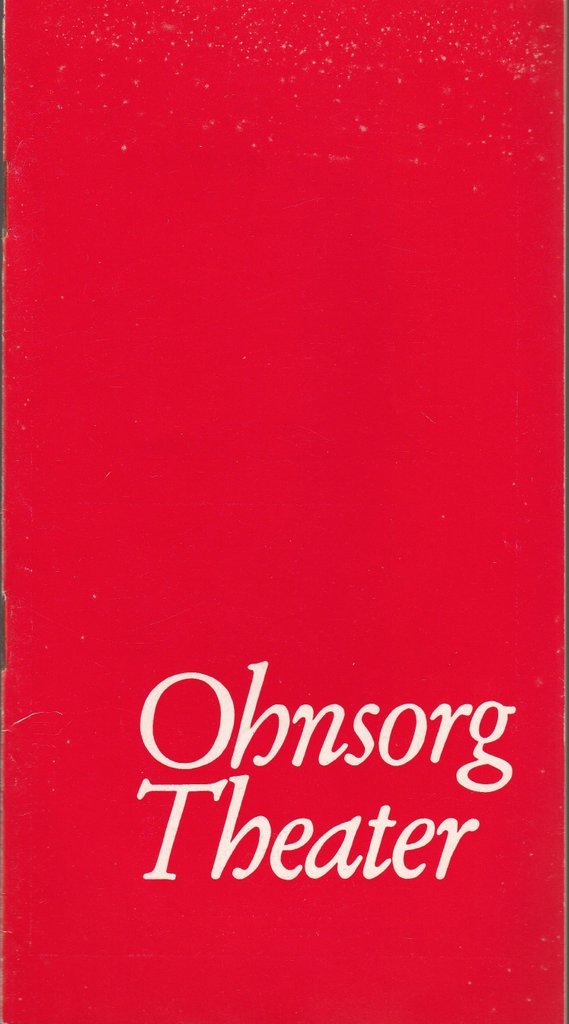 Programmheft Jens Exler DE POLITISCHE BUCK Ohnsorg-Theater 1978