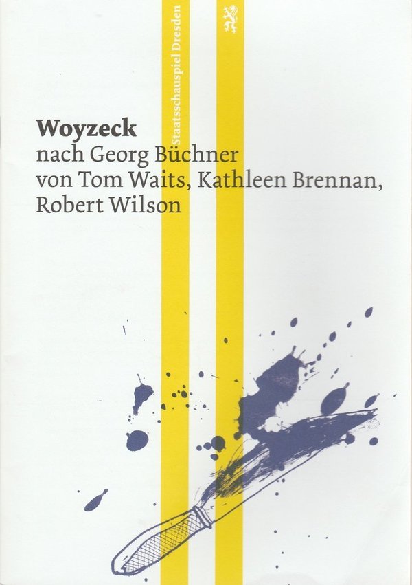 Programmheft Waits Brennan Wilson WOYZECK Dresden 2011