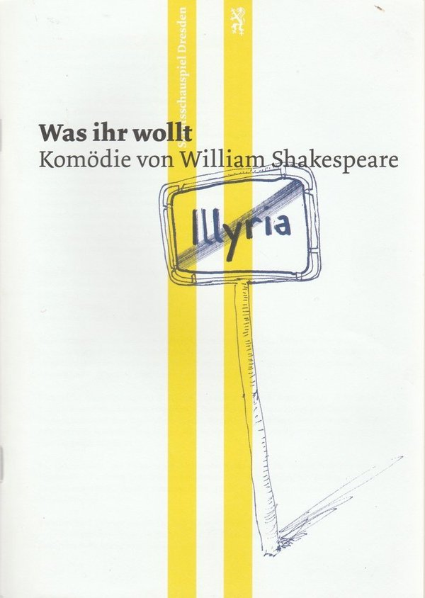 Programmheft William Shakespeare WAS IHR WOLLT Schauspielhaus Dresden 2014