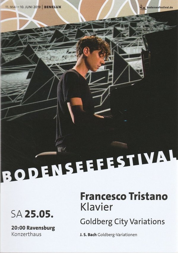 Programmheft FRANCESCO TRISTANO KLAVIER Bodenseefestival 2019