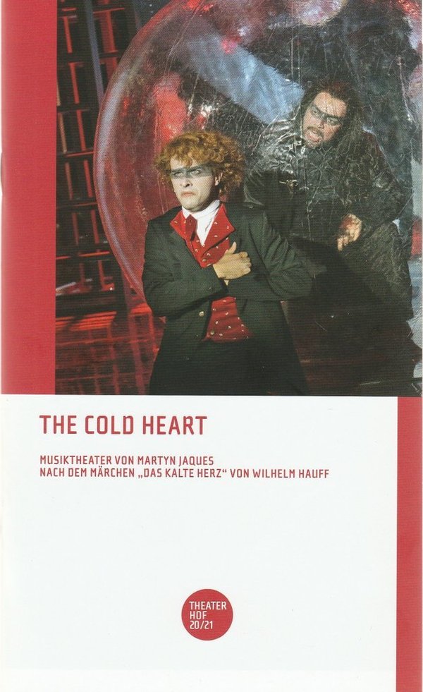 Programmheft Uraufführung Martyn Jaques THE COLD HEART Theater Hof 2020