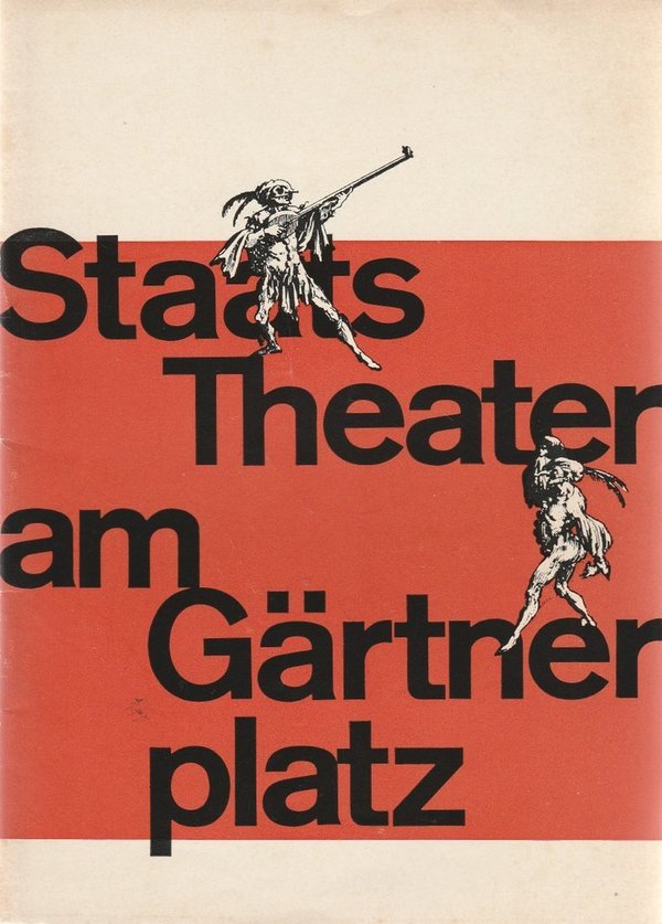 Programmheft Gioacchino Rossini DIE SEIDENE LEITER Theater am Gärtnerplatz 1965