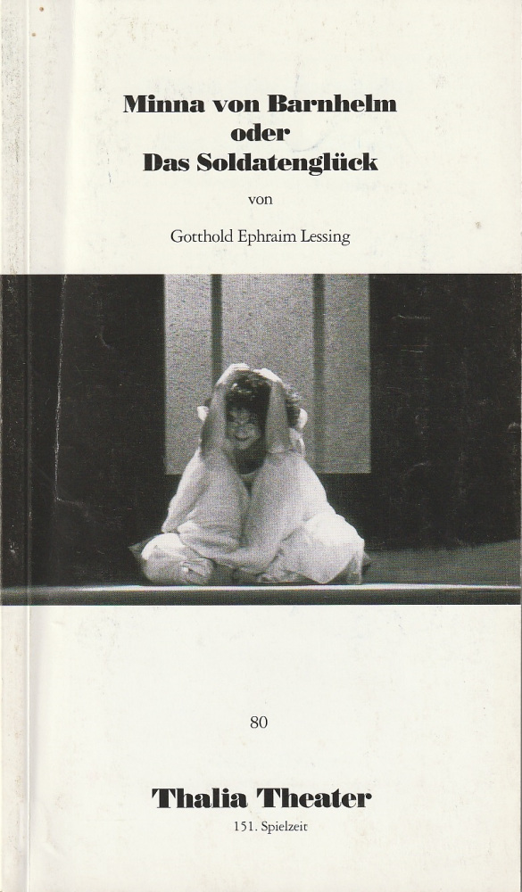 Programmheft Gotthold Ephraim Lessing MINNA VON BARNHELM Thalia Theater 1993