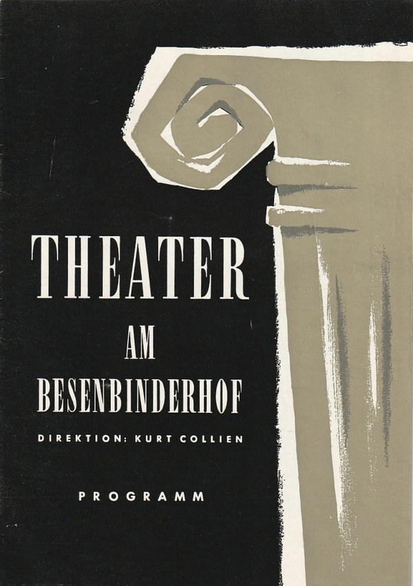 Programmheft Jerome Kilty GELIEBTER LÜGNER Theater am Besenbinderhof 1959