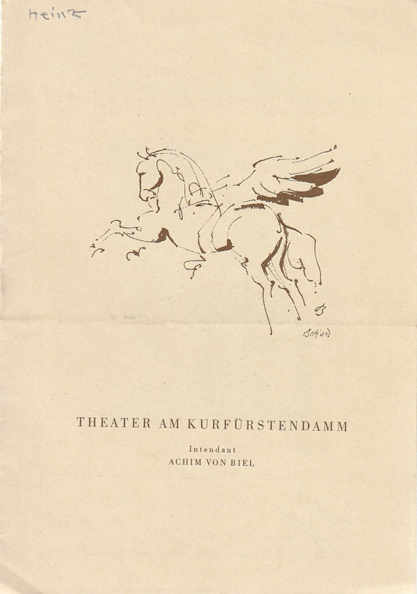 Programmheft Shakespeare EIN SOMMERNACHTSTRAUM Theater am Kurfürstendamm 1947