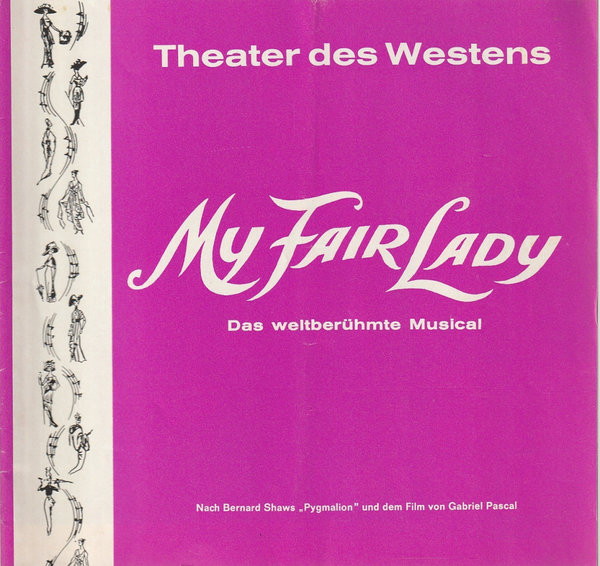 Programmheft  Frederick Loewe MY FAIR LADY Theater des Westens 1975