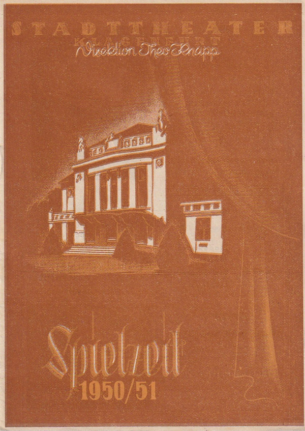 Programmheft Ludwig Drexler TISCHLEIN DECK' DICH Stadttheater Klagenfurt 1950