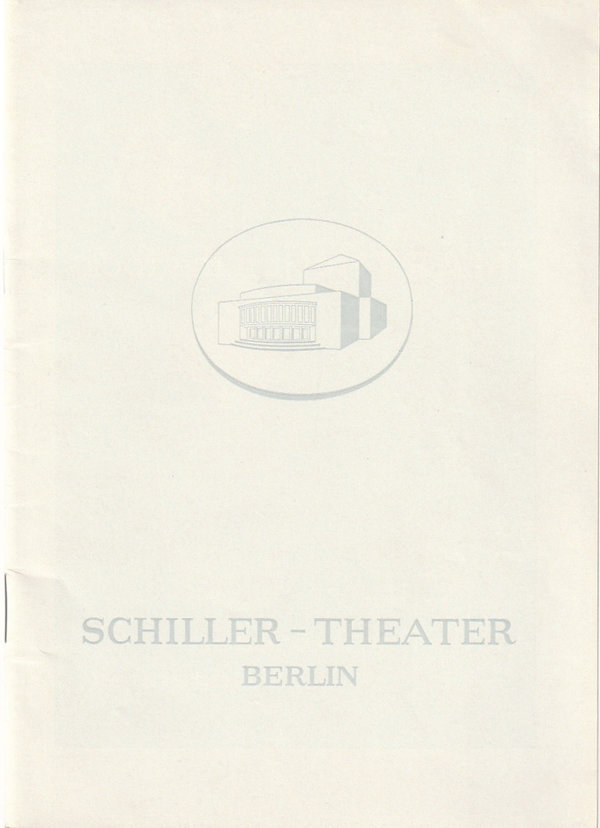 Programmheft Beaumarchais DER TOLLE TAG Schiller Theater 1964