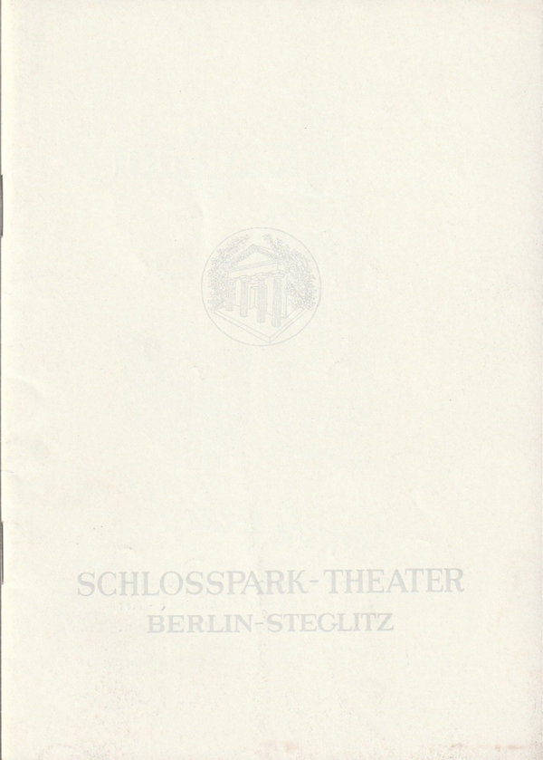 Programmheft Albee WER HAT ANGST VOR VIRGINIA WOOLF Schlosspark Theater 1964