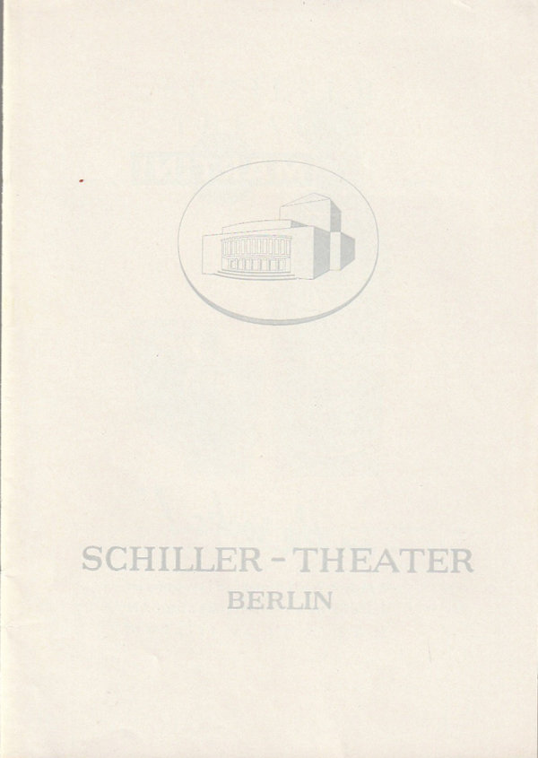 Programmheft Jean Anouilh BECKET oder DIE EHRE GOTTES Schiller-Theater 1963