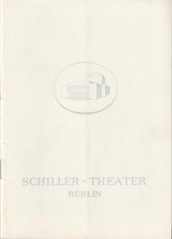 Programmheft Wladimir Majakowski DIE WANZE Schiller-Theater 1964