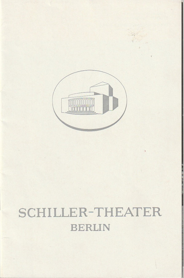Programmheft Voraufführung William Shakespeare MACBETH Schiller-Theater 1968