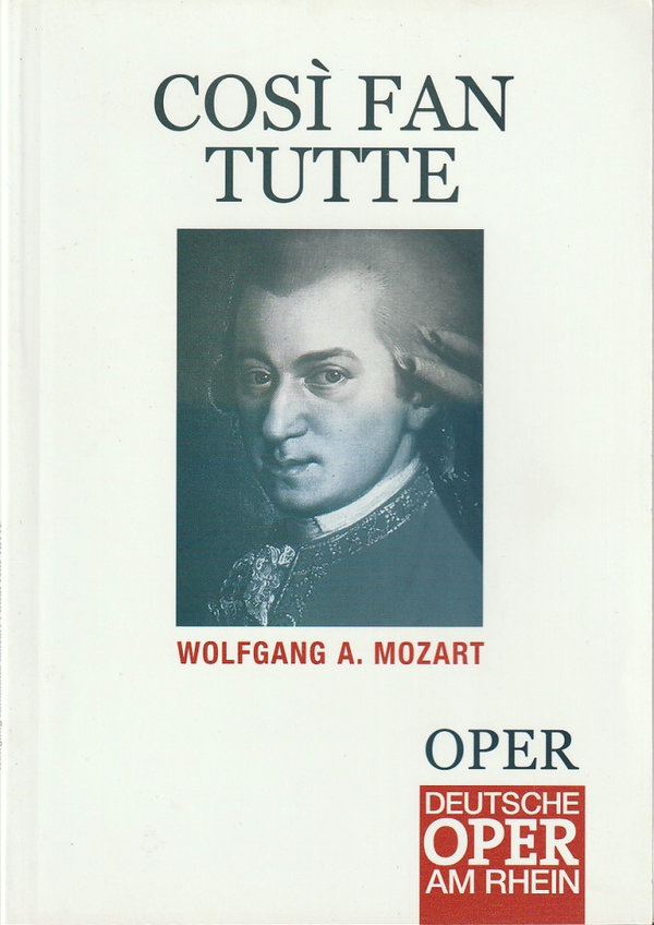 Programmheft Wolfgang Amadeus Mozart COSI FAN TUTTE Deutsche Oper am Rhein 1999