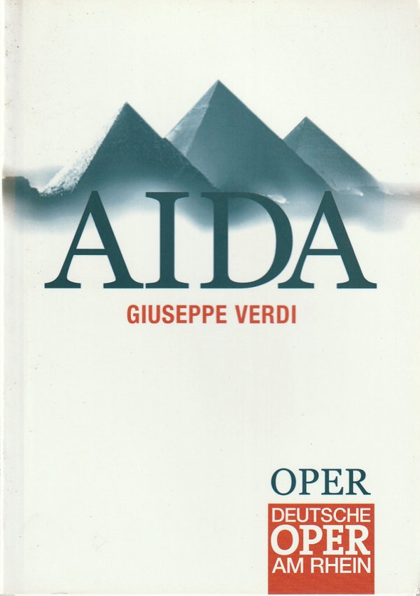 Programmheft Giuseppe Verdi AIDA Deutsche Oper am Rhein 2004