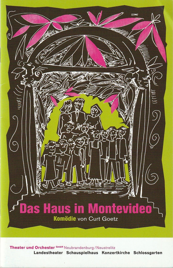 Programmheft Curt Goetz DAS HAUS IN MONTEVIDEO Landestheater Neustrelitz 2012