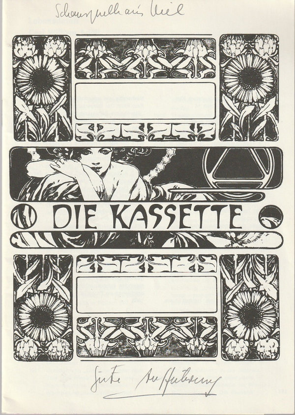 Programmheft Carl Sternheim DIE KASSETTE Schauspielhaus Kiel 1972
