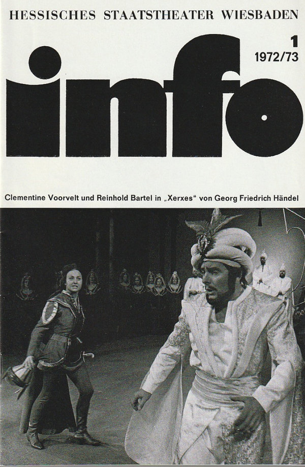 INFO 1 1972 / 73 Hessisches Staatstheater Wiesbaden