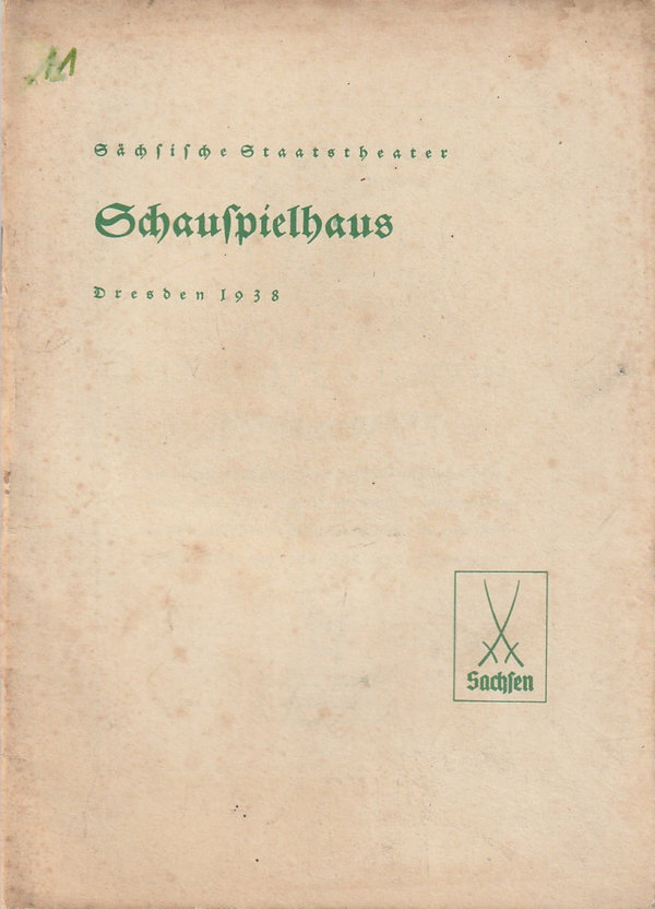 Programmheft Friedrich von Schiller DIE JUNGFRAU VON ORLEANS Dresden 1940