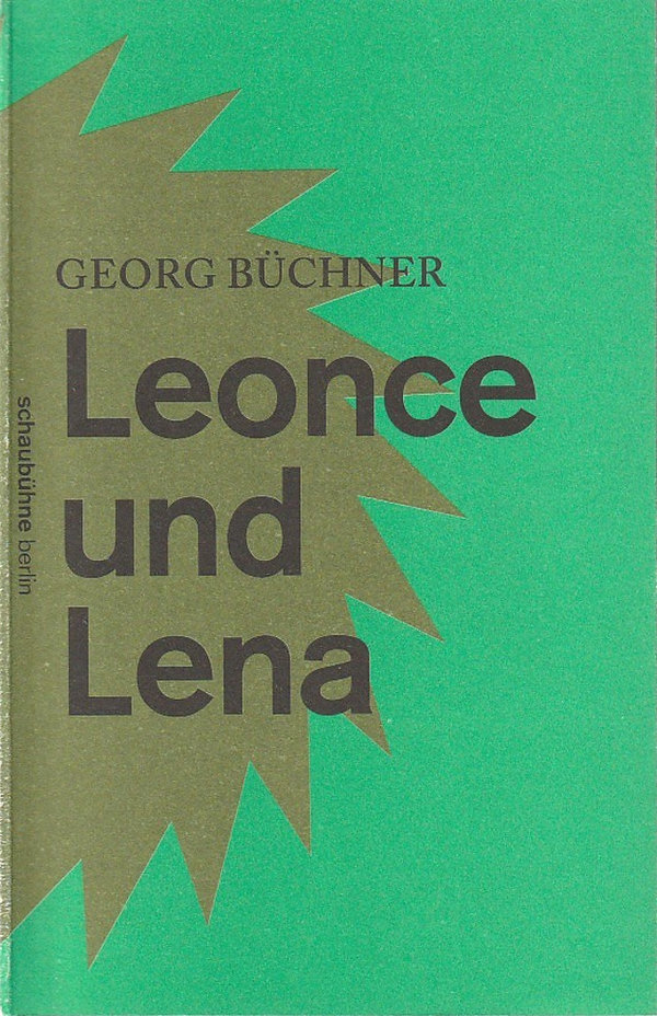 Programmheft Georg Büchner LEONCE UND LENA Schaubühne Berlin 2014