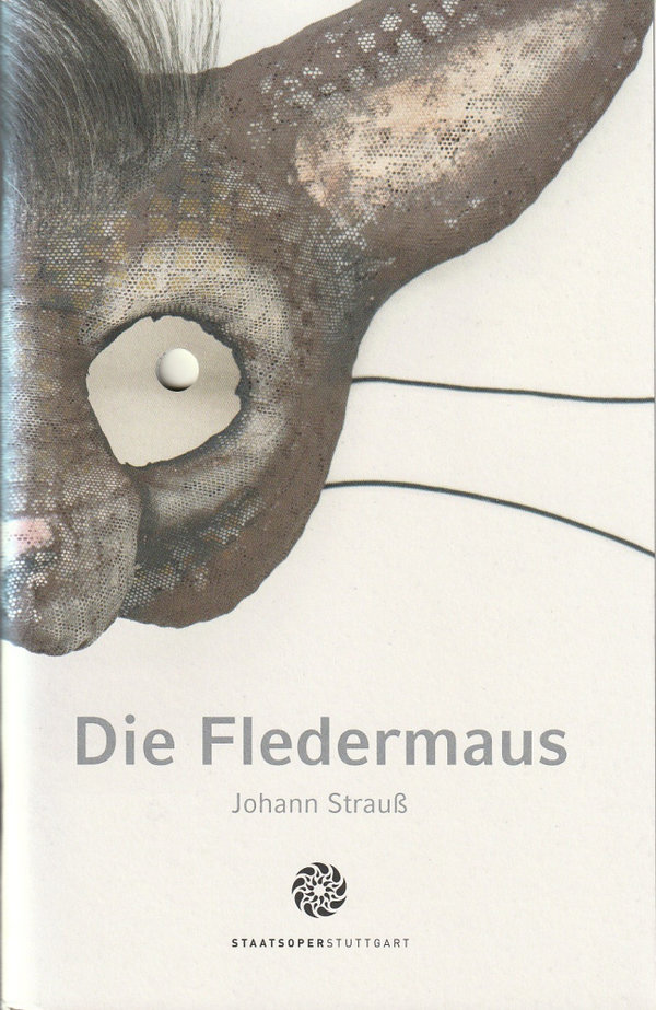 Programmheft Johann Strauss DIE FLEDERMAUS Staatsoper Stuttgart 2010