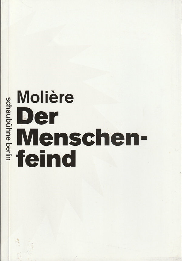 Programmheft Moliere DER MENSCHENFEIND Schaubühne am Lehniner Platz 2010