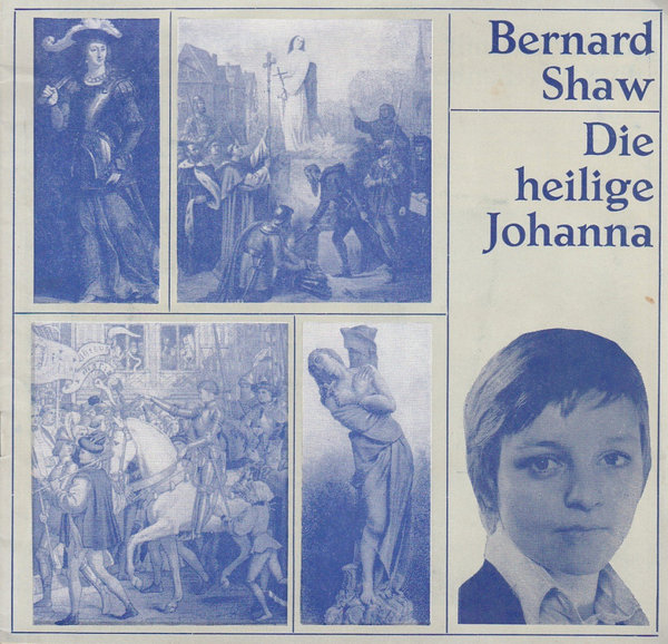 Programmheft George Bernard Shaw DIE HEILIGE JOHANNA Hans-Otto-Theater 1975