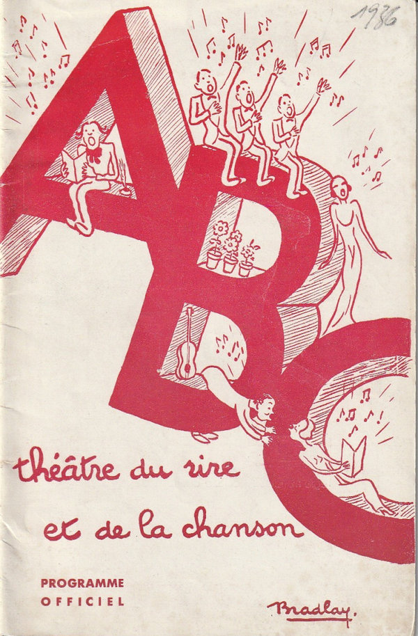 Programmheft LA REVUE DE L' A. B. C. Theatre du rine et de la chanson 1936