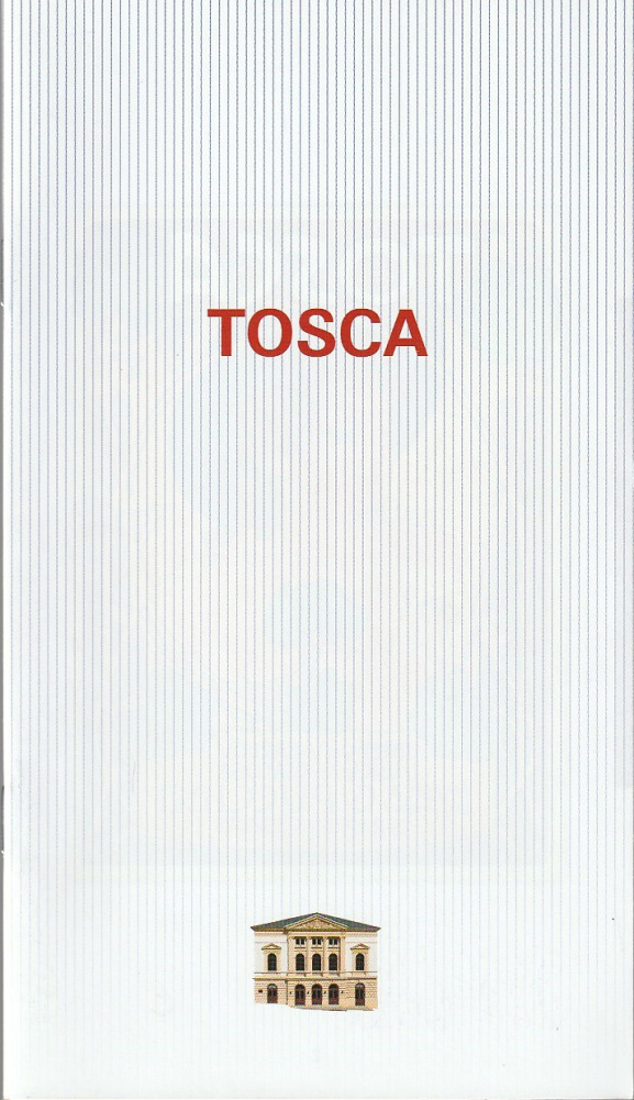 Programmheft Giacomo Puccini TOSCA Theater Annaberg-Buchholz 2019