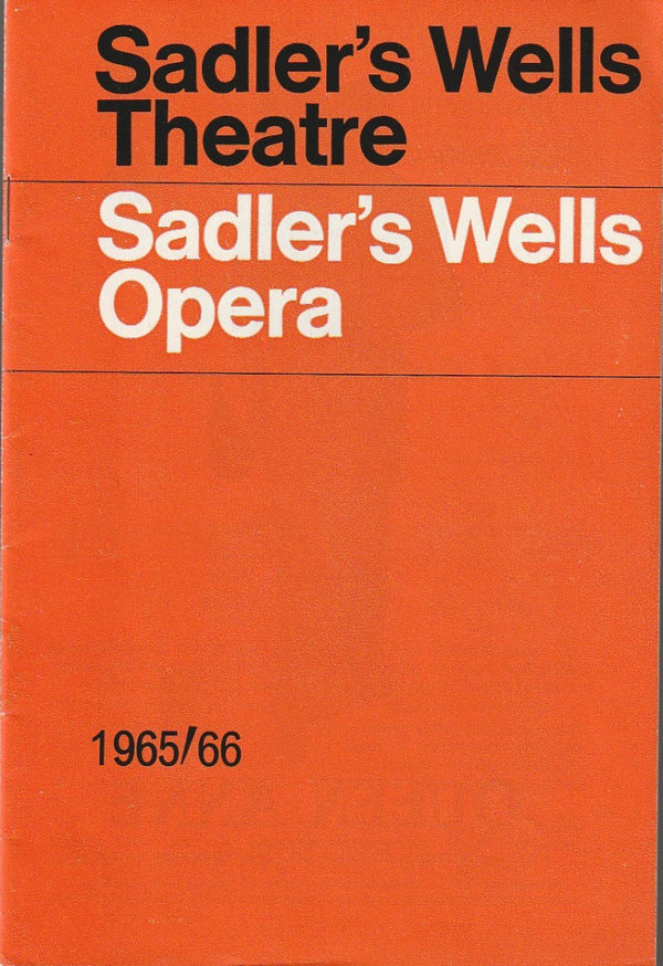 Programmheft Georges Bizet CARMEN Sadler´s Wells Opera London 1965