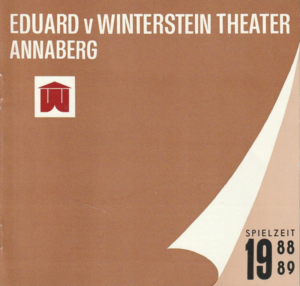 SPIELZEIT 1988 / 89 Spielzeitheft Eduard-von-Winterstein-Theater Annaberg