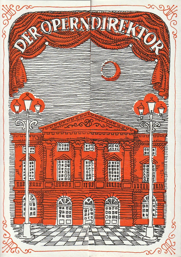 Programmheft Domenico Cimarosa DER OPERNDIREKTOR Kreistheater Annaberg 1980