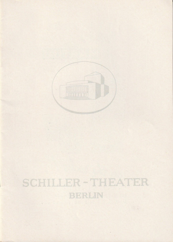 Programmheft Heinrich von Kleist AMPHITRYON Schiller-Theater 1961