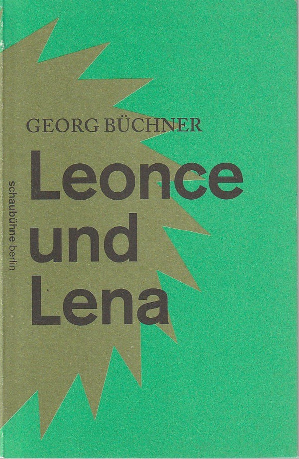 Programmheft  Georg Büchner LEONCE UND LENA Schaubühne am Lehniner Platz 2014