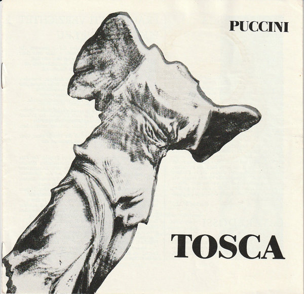 Programmheft Giacomo Puccini TOSCA Theater der Stadt Cottbus 1980
