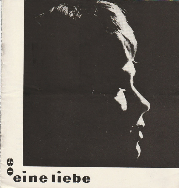 Programmheft Pavel Kohout SO EINE LIEBE Staatstheater Schwerin 1963