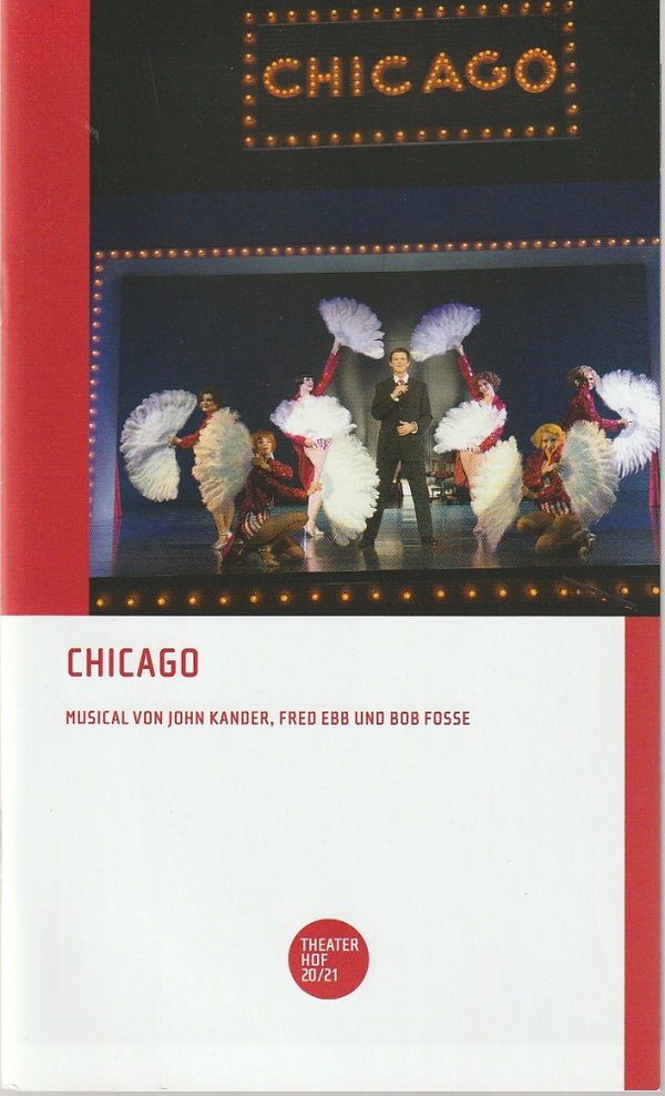 Programmheft John Kander CHICAGO Theater Hof Spielzeit 2020 / 21