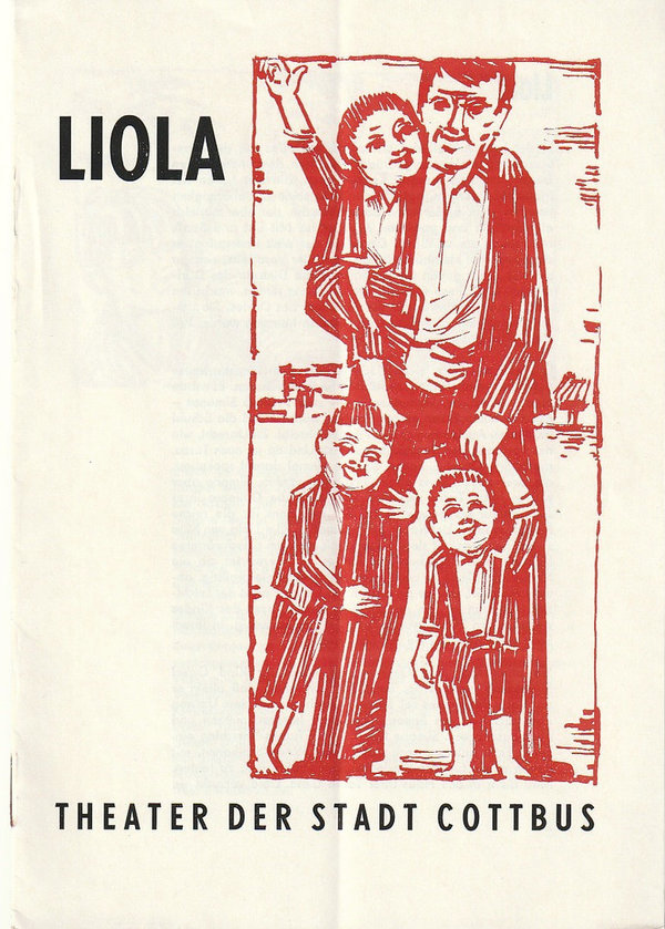 Programmheft Luigi Pirandello LIOLA Theater der Stadt Cottbus 1969