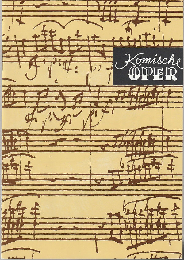 Programmheft OSTERKONZERT 1. April 1994 Komische Oper Berlin