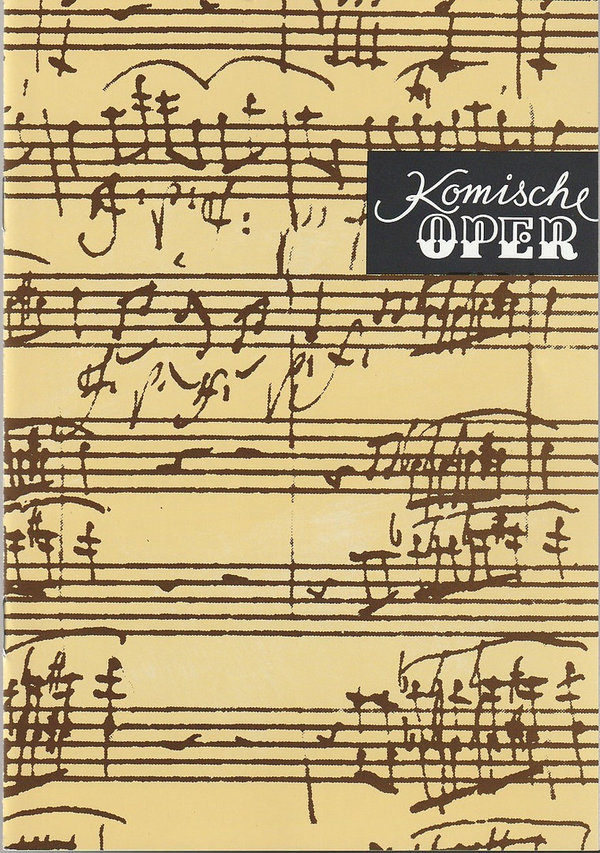 Programmheft JOHANN-STRAUß-KONZERT 1. Januar 1994 Komische Oper Berlin