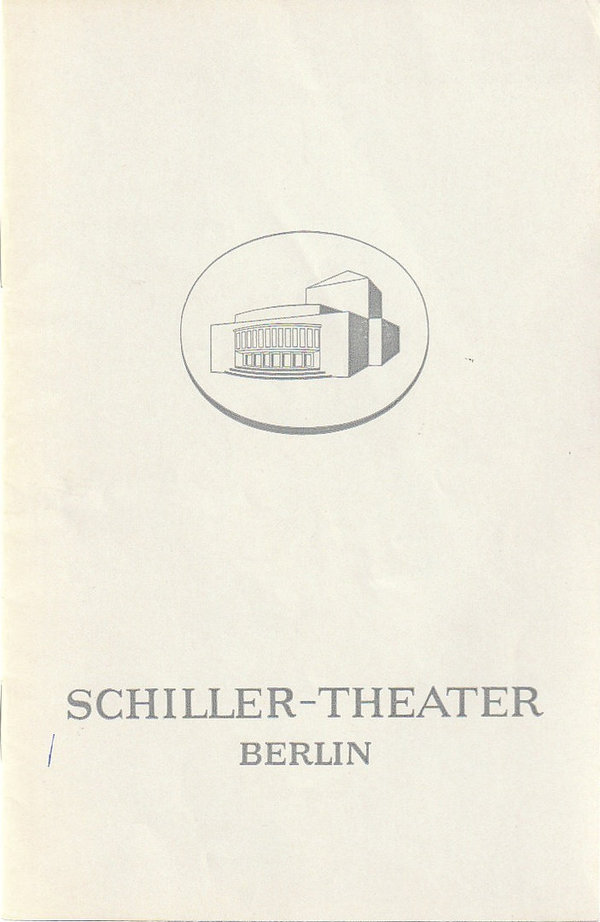 Programmheft Georg Büchner DANTONS TOD Schiller-Theater Berlin 1967