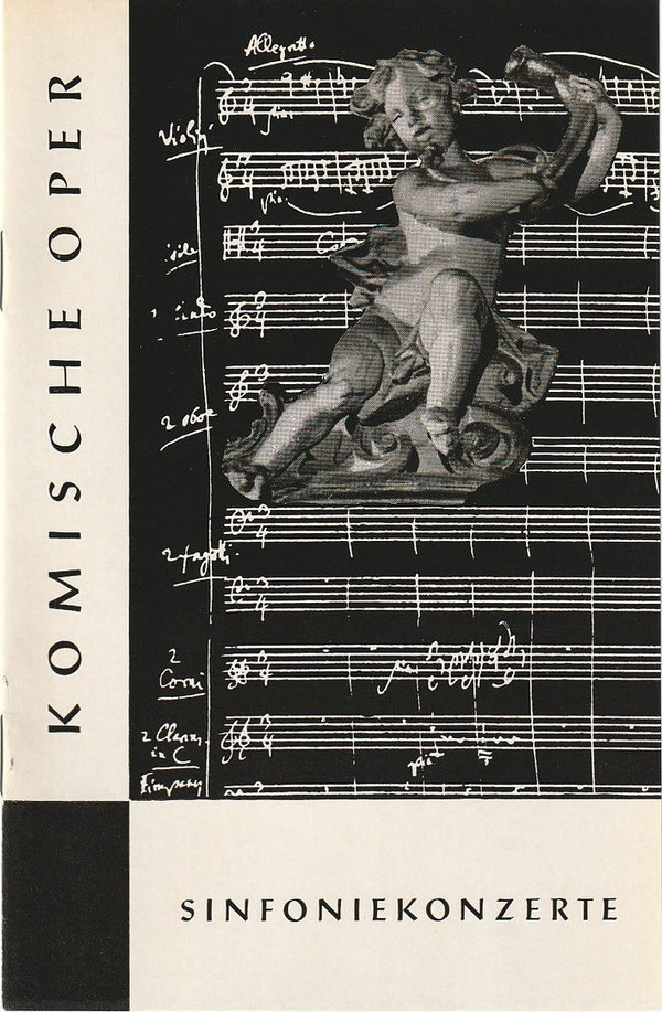 Programmheft 1. SINFONIEKONZERT ORCHESTER  KOMISCHE OPER  30. September 1965