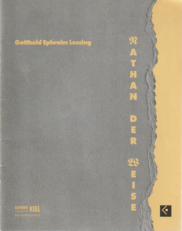 Programmheft Gotthold Ephraim Lessing NATHAN DER WEISE Kiel 1994