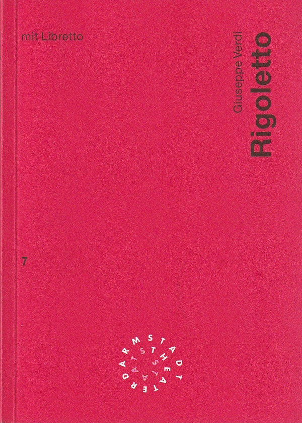 Programmheft Giuseppe Verdi RIGOLETTO Staatstheater Darmstadt 1995