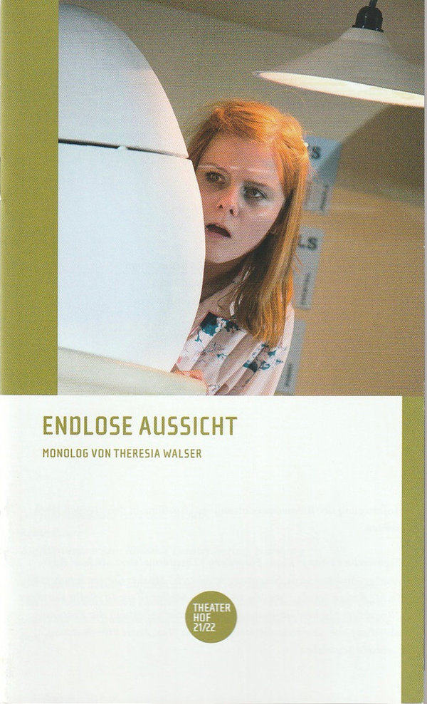 Programmheft Theresia Walser ENDLOSE AUSSICHT Theater Hof 2021