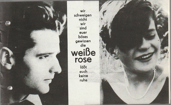 Programmheft Udo Zimmermann WEISSE ROSE  Volkstheater Bautzen 1986