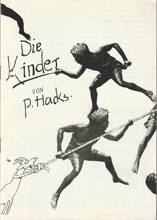Programmheft Per Hacks DIE KINDER Bühnen der Stadt Magdeburg 1985