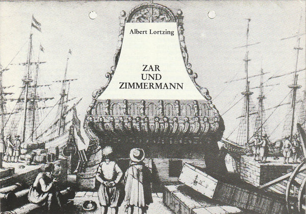 Programmheft Albert Lortzing ZAR UND ZIMMERMANN  Bühnen Erfurt 1990