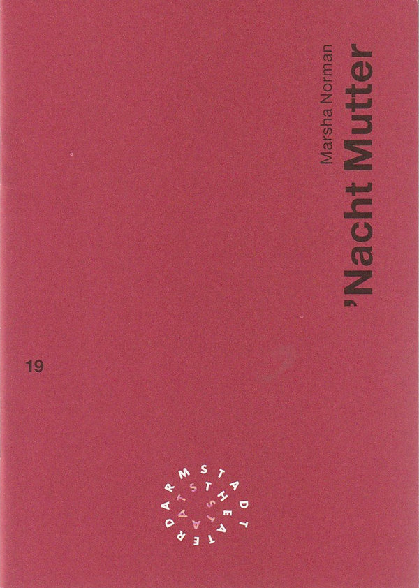 Programmheft Marsha Norman 'NACHT MUTTER Staatstheater Darmstadt 1994