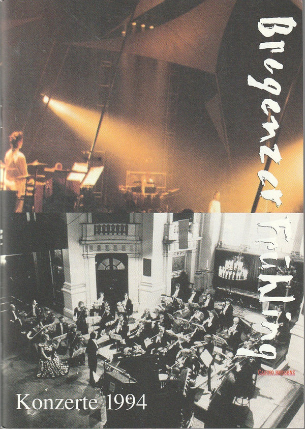 Programmheft BREGENZER FRÜHLING Konzerte 1994